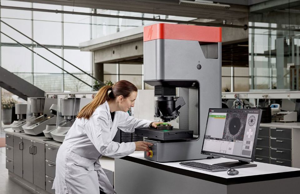 Struers hardness tester in a modern quality assurance laboratory